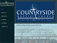 Tablet Screenshot of countrysidebaptist.org